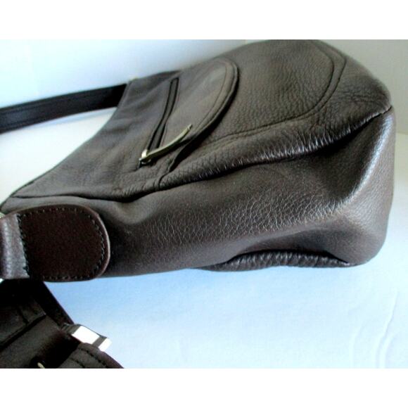 Stone & Co. Brown Leather Shoulder Adjustable Strap Purse - Picture 5 of 12